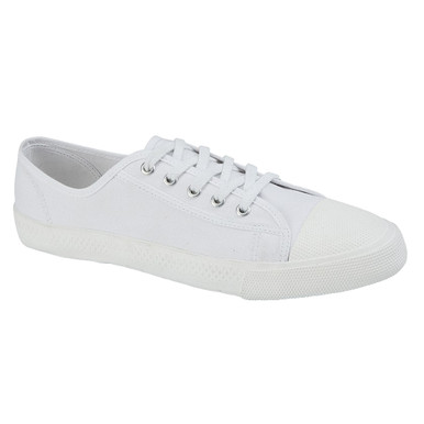 Mens Dek 5 Eye Soft Canvas Plimsol Shoe - Retro Star