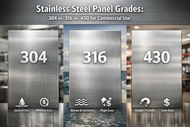 Stainless Steel Panel Grades: 304 vs. 316 vs. 430 for Commercial Use