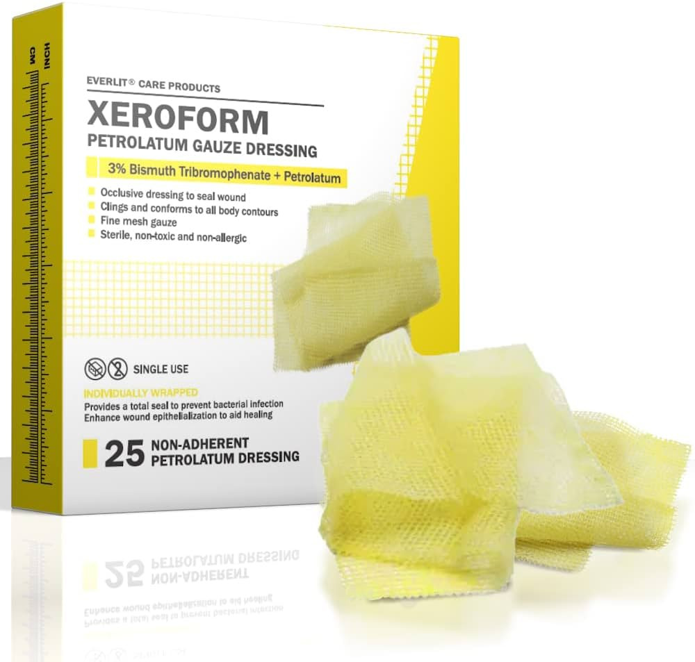 Xeroform Sterile Petrolatum Gauze Roll 4" X 3 Yds. Xeroform Sterile Petrolatum Gauze Roll 4" X 3 Yds.