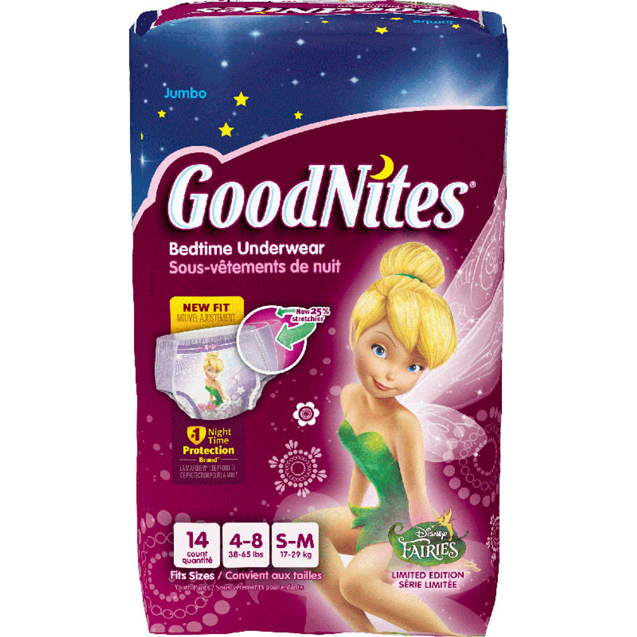 Goodnites Nighttime Bedwetting Underwear for Girls (Sizes: Small