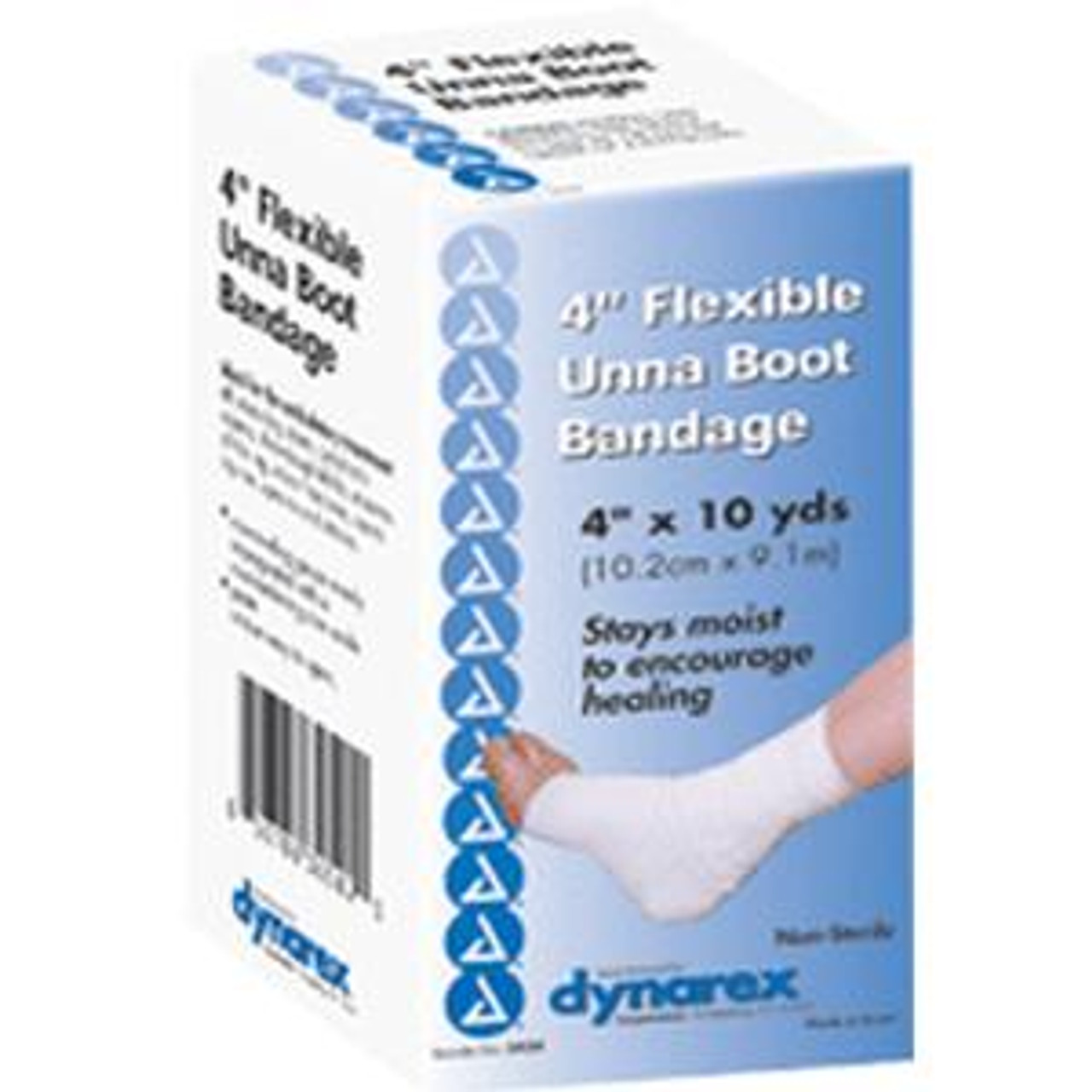 Amazon.com: Dynarex Unna Boot Bandage, Individually Packaged, Provides  Customized Compression as Treatment for Leg Ulcers with Zinc Oxide, Soft  Cast, White, 4” x 10 yds, 1 Bandage : Health & Household