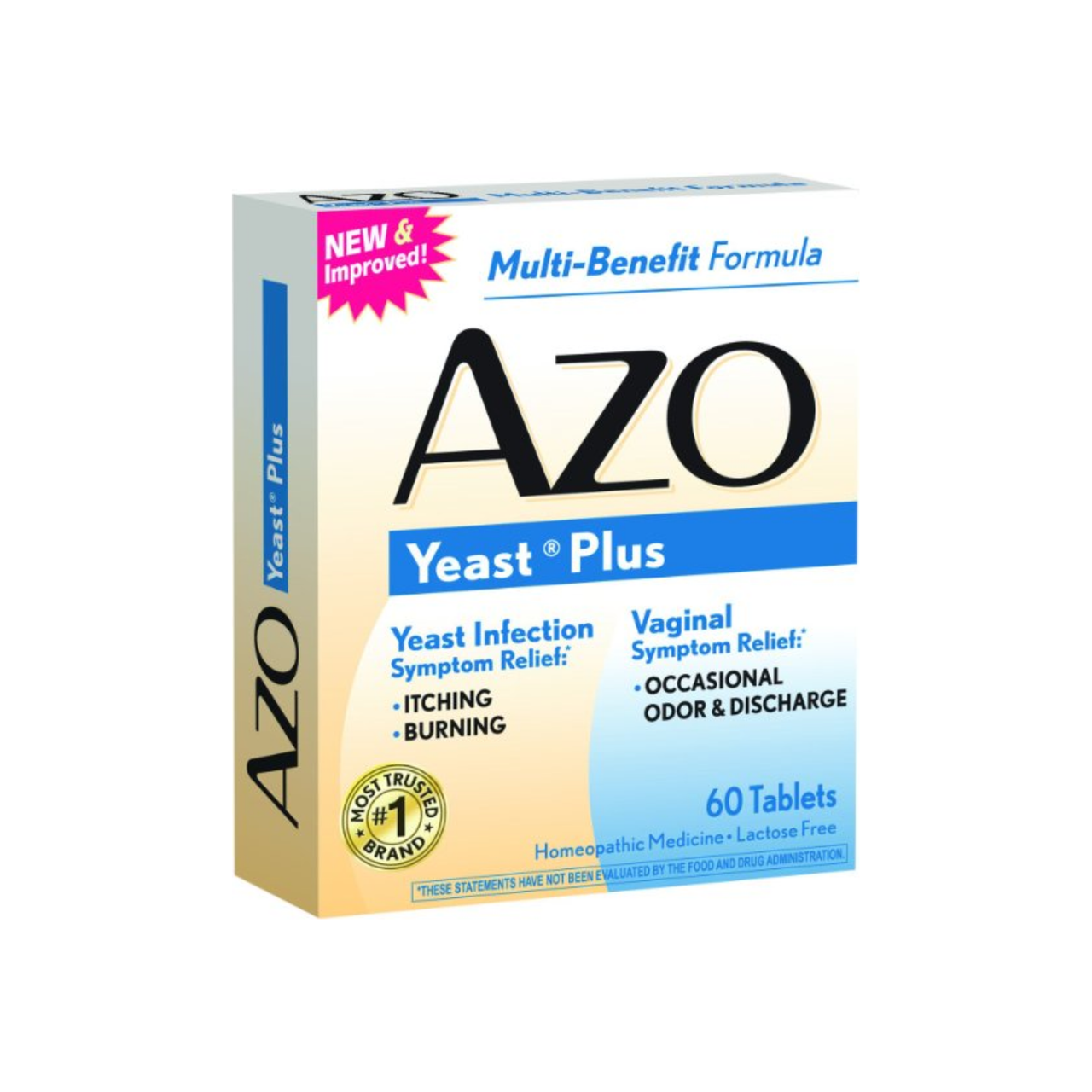 Azo Yeast Plus Tablets, 60