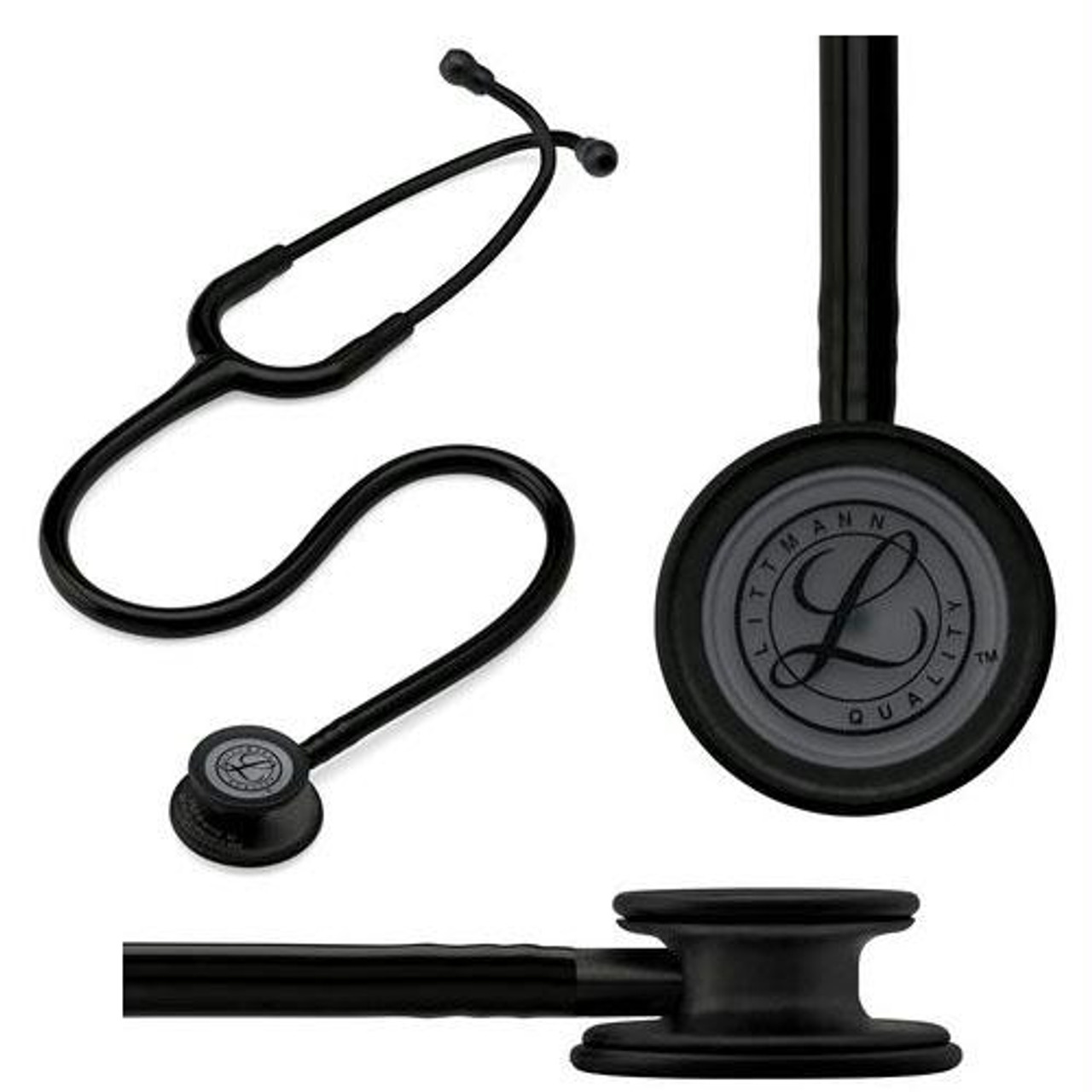 3M Littmann® Classic III™ Stethoscope, Black Edition Chestpiece, Black  Tube, 27