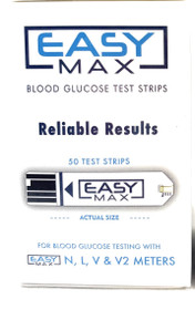 EasyMax Blood Glucose Test Strips 50 ct.