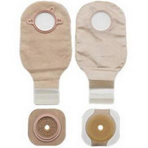 Hollister New ImageTwo-Piece Non-Sterile Drainable Colostomy/Ileostomy Kit 1-1/4" Stoma Opening, 1-3/4" Flange, 12" L, Integrated Closure, Ultra Clear