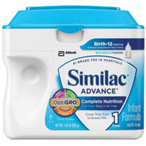 SimilacAdvanceInfant Formula Powder with Iron, 12.4 oz/352g Can
