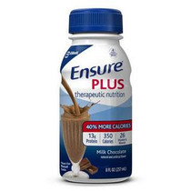 Ensure® Plus® Ready-to-Drink Creamy Milk Chocolate Retail 8 oz/237mL Bottle, Gluten-free, Low Residue