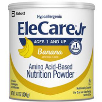 Elecare& Jr Supplemental Formula, Powder, Amino-Acid Based, Banana, 14.1 oz