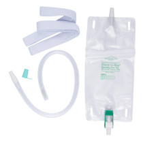 Dispoz-a-bag Leg Bag With Flip-flo Valve And Fabric Straps, 19 Oz.