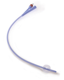 Pediatric 100% silicone foley catheter, 2-way, 10 fr, 3cc, sterile, latex-free.