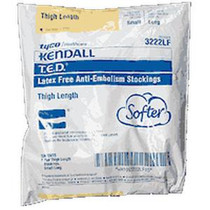 T.E.D Thigh Length Anti-Embolism Stockings, Latex-Free, Small Long, White