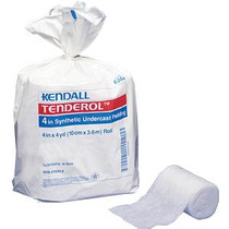 Kendall Tenderol Synthetic Undercast Padding, Non-Sterile, 4" x 4 yds