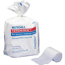 Kendall Tenderol Synthetic Undercast Padding, Non-Sterile, 4" x 4 yds