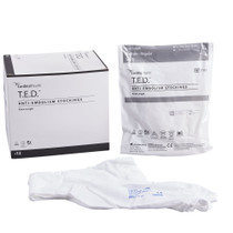 T.E.D.Knee length anti-embolism stockings medium, regular length, latex-free, white

