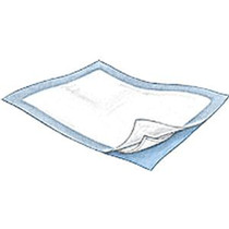 Kendall Tendersorb Underpad, Non-Polymer Fluff Core, Polypropylene Back Sheet, 23" x 24"