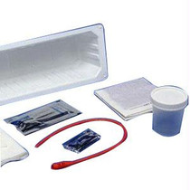 Kendall KenGuard™ Open Urethral Catheterization Tray with 14Fr Red Rubber Catheter,