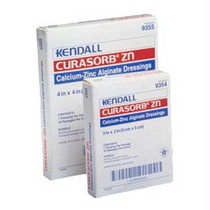 Kendall Curasorb Zinc Calcium Alginate Dressing, 4" x 4"