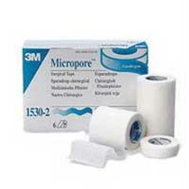 3M Micropore Standard Hypoallergenic Paper Surgical Tape with Rayon Backing, White, Latex-Free 2" x 10 yds