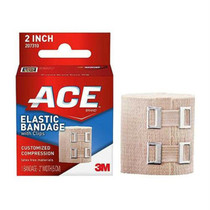 3M ACE Elastic Bandage, with Metal Clips, 2"