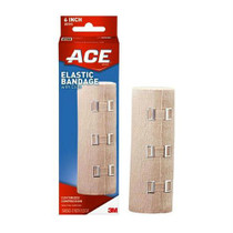 3M ACE Elastic Bandage, with Metal Clips, 6"