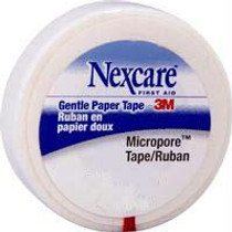 3M Nexcare Micropore Paper Hypoallergenic First Aid Surgical Tape 1" x 10 yds