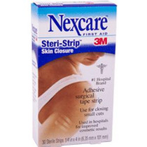 3M Nexcare Steri-Strip Skin Closure Strips, Hypoallergenic, Breathable 6-1/3mm x 101mm