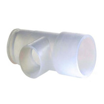 Teleflex Nebulizer Tee Connector/Sensor Tee Adapter, 22mm O.D. x 18mm I.D. x 22mm I.D. Connections Disposable Tee