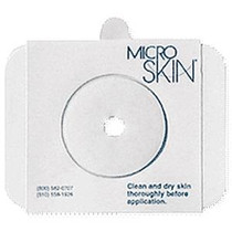 Cymed Two-Piece Pre-cut MicroSkin® Adhesive Barrier with 3mm Thin MicroDerm Washer 1-3/8" Stoma Opening, Transparent, Durable, Breathable, Waterproof