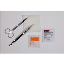 Medical Action Industries One Time Suture Removal Tray With Iris Scissors, Tissue Forceps, Sterile