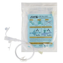AMT Mini ONE Continuous Feeding Set 12" L, Right Angle Connector with Clear Y-Port Adapter, Clear Tubing, DEHP free - Substitute item # AK81255
