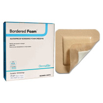 Dermarite Bordered Foam Waterproof Wound Dressing, 4" x 4"