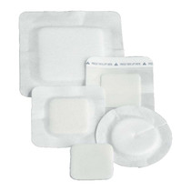 DeRoyal Polyderm Hydrophilic Foam Wound Dressing, Sterile, Latex Free, Non Adhesive, 6" x 6" Border, 3-3/4" x 3-3/4" Foam