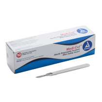 Medi-cut Disposable Scalpel #10, Sterile Steel Blade