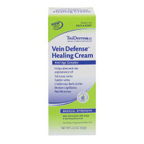 TriDerma® Genuine Virgin Aloe Vein Defense Healing Cream, Anti-Aging Peptides, Fragrance-Free, 2.2 oz