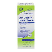 TriDermaGenuine Virgin Aloe Vein Defense Healing Cream, Anti-Aging Peptides, Fragrance-Free, 2.2 oz
