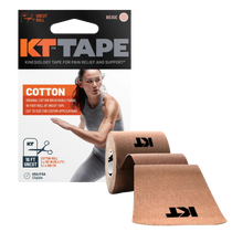 KT Health KT TapePro Kinesiology Therapeutic Tape, Uncut, Single Roll, 16' Beige