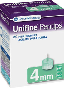 Unifine Pentips Pen Needle 32g X 4 Mm (30 Count)