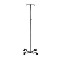 PMI ProBasics™ Intravenous Pole, Four Leg, Two Hook, 23" Base, 45.5" to 79"