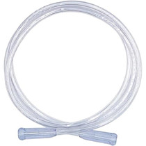 35' oxygen supply tube with 3/16" i.D.Three-channel safety tubing, clear, "ribbed" end piece with rounded & tapered edges.Will not coil up on floor.