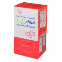 Food and Beverage Thickener SimplyThick Easy Mix 96 Gram Individual Packet  Unflavored Gel Honey Consistency