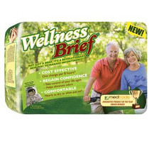 Wellness® Brief Original® Adult Diaper, Medium 24" to 36" Waist