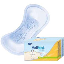 MoliCare Premium Lady Pad, 2 Drop Absorbency Level, Mini 10.5" x 4.5", Non-woven, Latex-free.