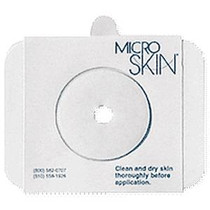Cymed Two-Piece Pre-cut MicroSkin® Adhesive Barrier with 3mm Thin MicroDerm™ Washer 1-1/4" Stoma Opening, Transparent, Durable, Breathable, Waterproof