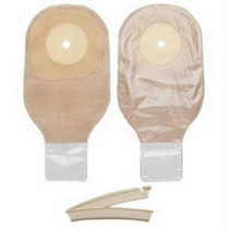 Hollister SoftFlexOne-Piece Drainable Pouch, Up to 2-1/2" Cut-to-Fit, Flat SoftFlexSkin Barrier, Clamp Closure, Transparent