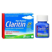 Claritin® 24-Hour Indoor and Outdoor Allergy Tablet, 20 Count