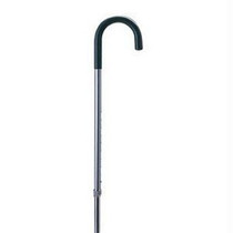 Carex Health Brands Women's Adjustable Round Cane Silver, 29" to 38" Height Adjustment with 1" Increments, 5/8" Tip