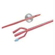 BardexI.C. Infection Control 3-Way Foley Catheter, 2 Staggered Eyes, 18Fr 30cc Balloon Capacity