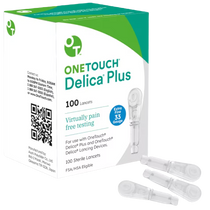 One Touch DelicaPlus Lancets 33G 100ct