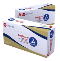 Safe-Touch  X-Large Non Sterile Vinyl Gloves Box of 100