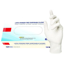 Latex Dispoable Medium Gloves Box of 100